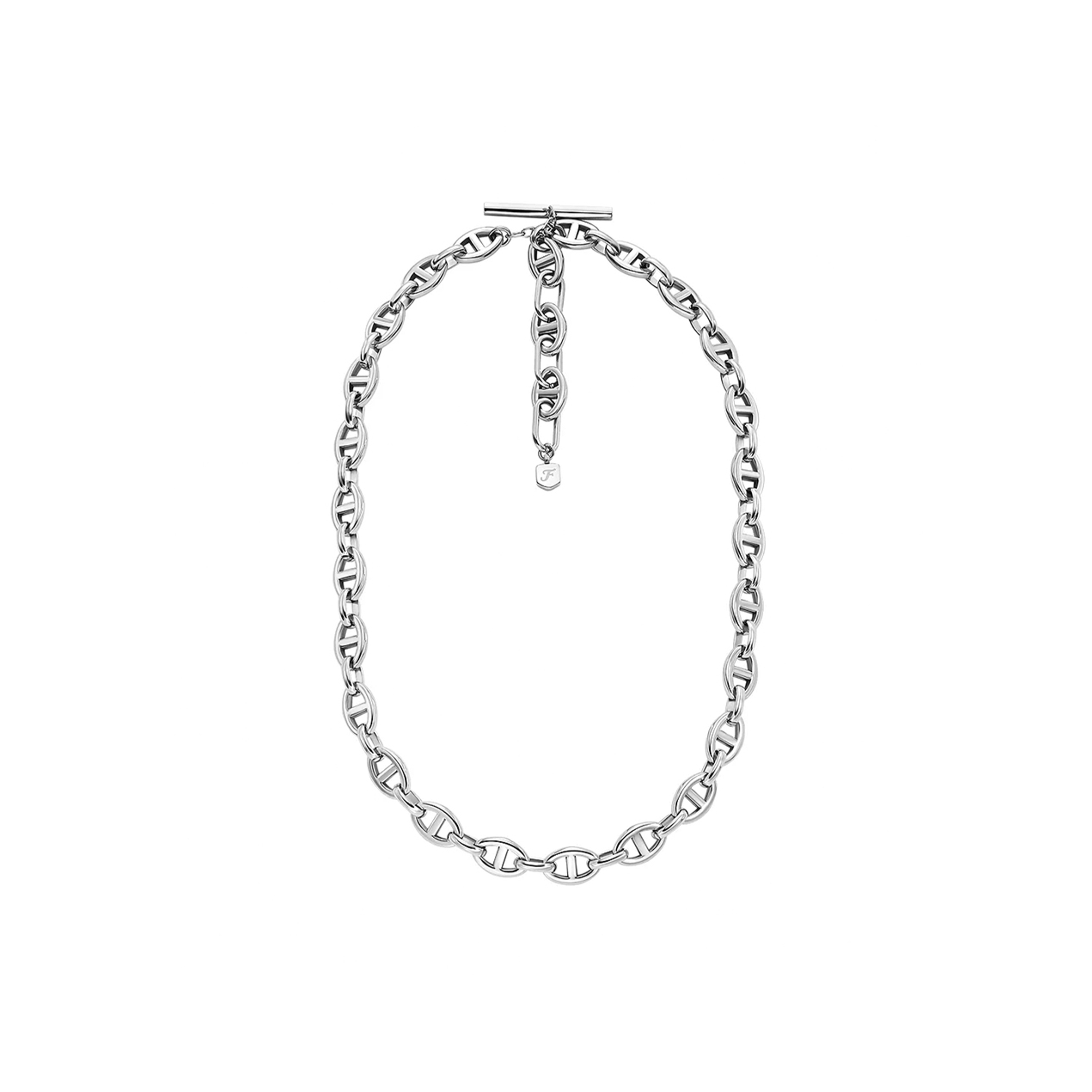 H**mes d-link stainless steel chain necklace